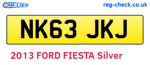 NK63JKJ are the vehicle registration plates.
