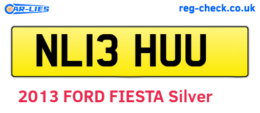 NL13HUU are the vehicle registration plates.