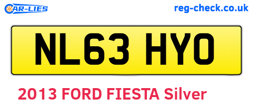 NL63HYO are the vehicle registration plates.