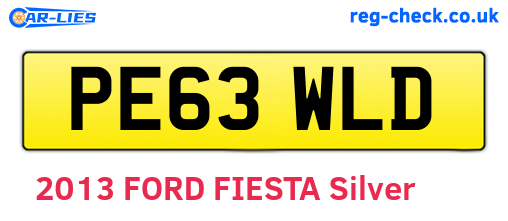 PE63WLD are the vehicle registration plates.