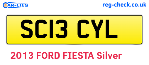 SC13CYL are the vehicle registration plates.