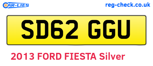 SD62GGU are the vehicle registration plates.