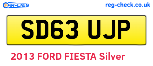 SD63UJP are the vehicle registration plates.