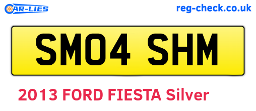 SM04SHM are the vehicle registration plates.