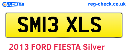 SM13XLS are the vehicle registration plates.