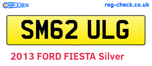 SM62ULG are the vehicle registration plates.
