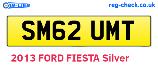 SM62UMT are the vehicle registration plates.