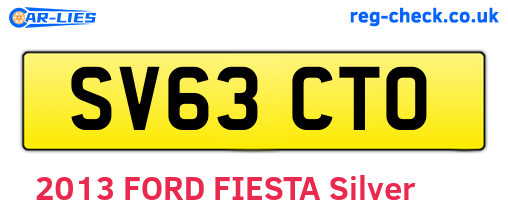 SV63CTO are the vehicle registration plates.