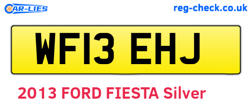 WF13EHJ are the vehicle registration plates.