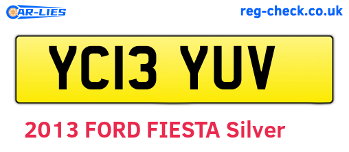 YC13YUV are the vehicle registration plates.