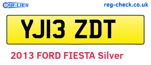 YJ13ZDT are the vehicle registration plates.