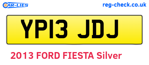 YP13JDJ are the vehicle registration plates.