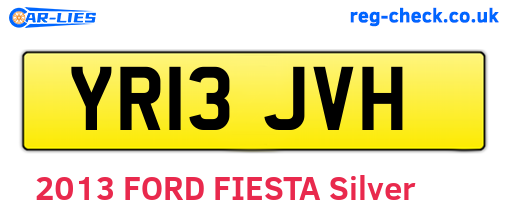 YR13JVH are the vehicle registration plates.