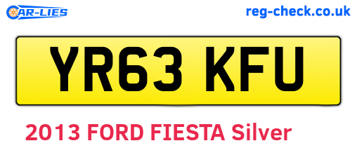 YR63KFU are the vehicle registration plates.