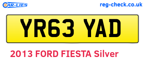 YR63YAD are the vehicle registration plates.