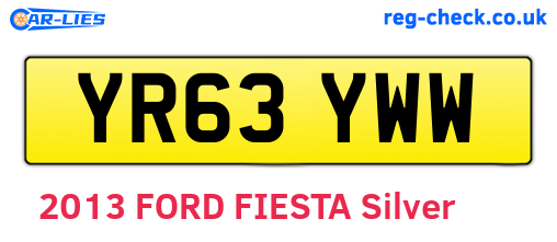 YR63YWW are the vehicle registration plates.
