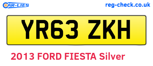 YR63ZKH are the vehicle registration plates.