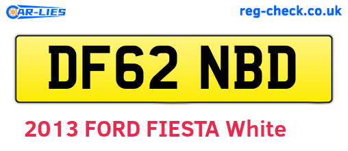 DF62NBD are the vehicle registration plates.
