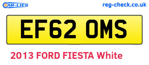 EF62OMS are the vehicle registration plates.