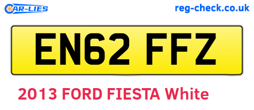 EN62FFZ are the vehicle registration plates.