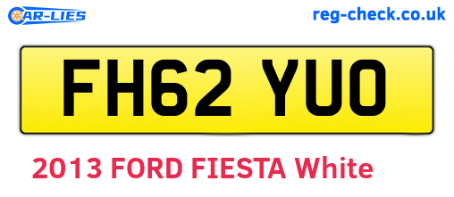 FH62YUO are the vehicle registration plates.