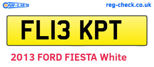 FL13KPT are the vehicle registration plates.