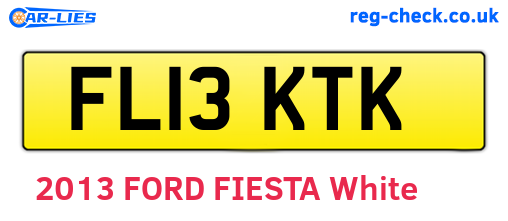 FL13KTK are the vehicle registration plates.