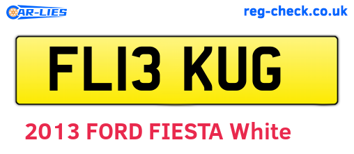 FL13KUG are the vehicle registration plates.