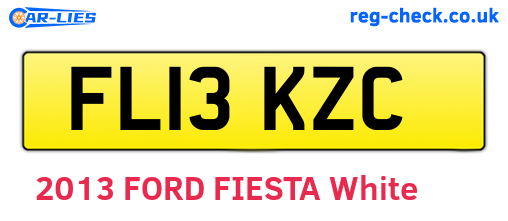 FL13KZC are the vehicle registration plates.