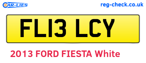 FL13LCY are the vehicle registration plates.