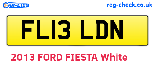 FL13LDN are the vehicle registration plates.