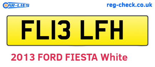 FL13LFH are the vehicle registration plates.