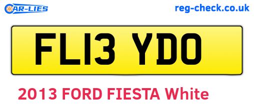 FL13YDO are the vehicle registration plates.