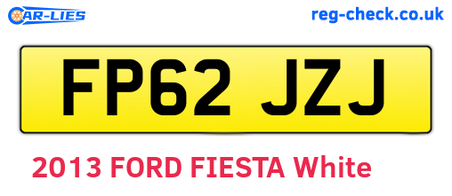 FP62JZJ are the vehicle registration plates.