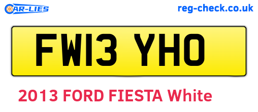 FW13YHO are the vehicle registration plates.