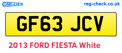 GF63JCV are the vehicle registration plates.