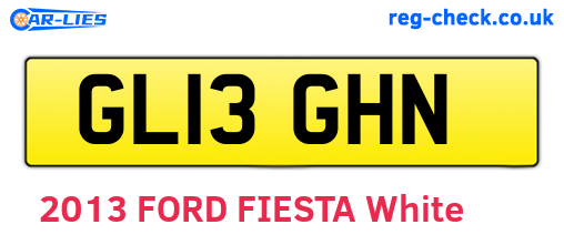 GL13GHN are the vehicle registration plates.