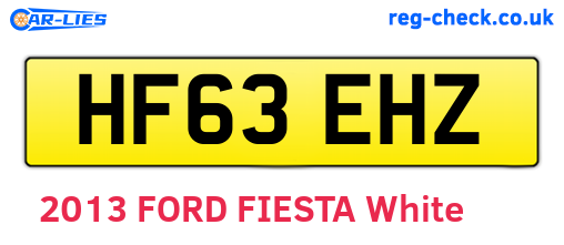 HF63EHZ are the vehicle registration plates.