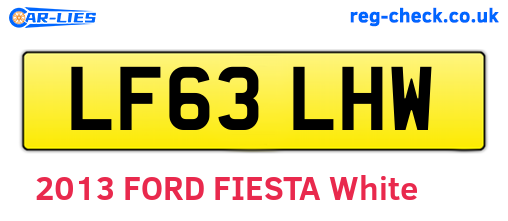 LF63LHW are the vehicle registration plates.