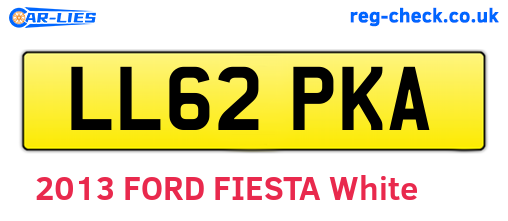 LL62PKA are the vehicle registration plates.