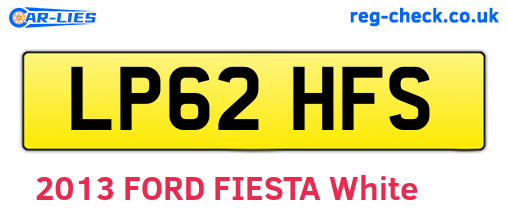 LP62HFS are the vehicle registration plates.