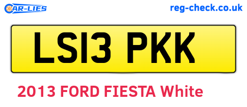 LS13PKK are the vehicle registration plates.