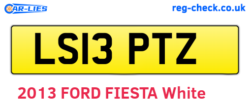 LS13PTZ are the vehicle registration plates.