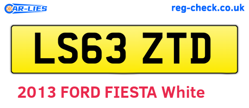 LS63ZTD are the vehicle registration plates.