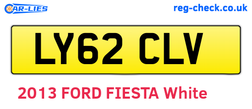 LY62CLV are the vehicle registration plates.