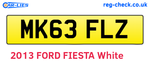 MK63FLZ are the vehicle registration plates.