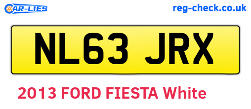NL63JRX are the vehicle registration plates.