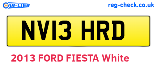 NV13HRD are the vehicle registration plates.