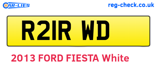 R21RWD are the vehicle registration plates.