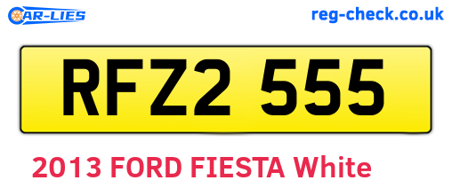 RFZ2555 are the vehicle registration plates.